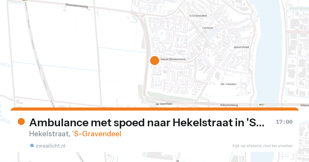 Ambulance met spoed naar Hekelstraat in 'S-Gravendeel — 28 aug 2026