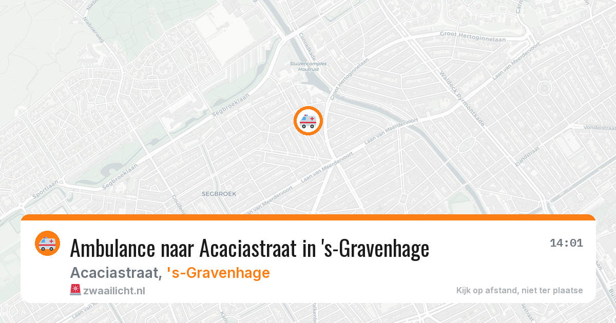 Ambulance naar Acaciastraat in 's-Gravenhage — 16 mrt 2026