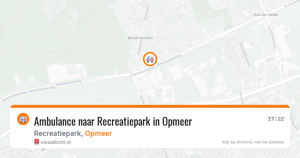 Ambulance naar Recreatiepark in Opmeer — 31 mei 2026