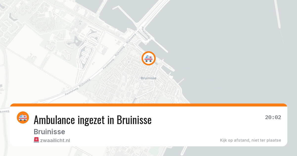 Ambulance ingezet in Bruinisse — 16 mei 2026