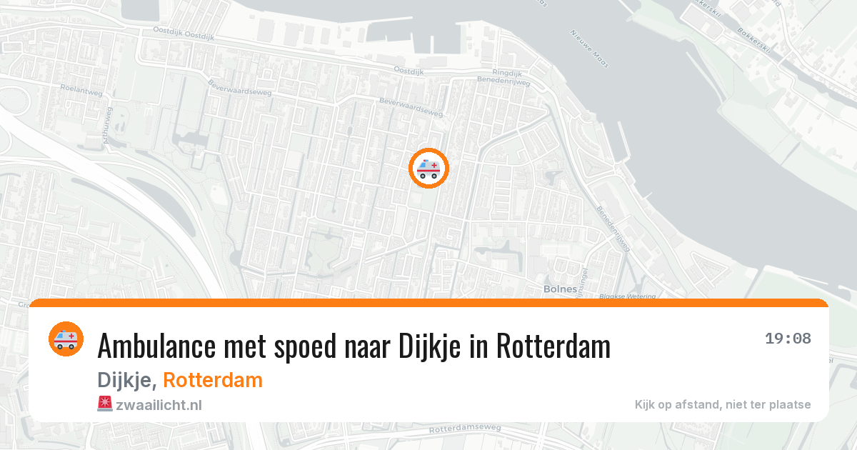 Ambulance met spoed naar Dijkje in Rotterdam — 30 jun 2026