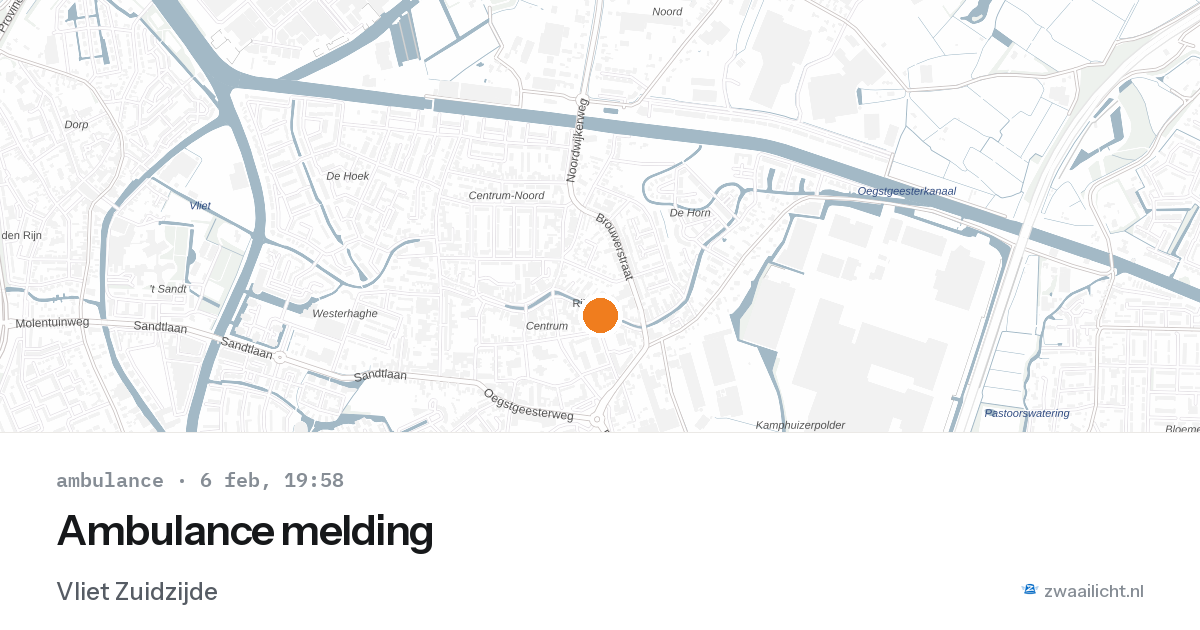 Ambulance melding — 6 feb 2026