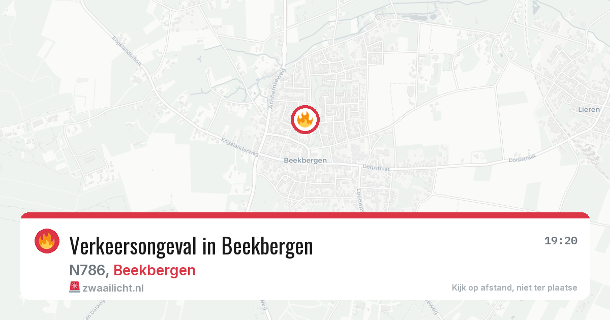 Verkeersongeval in Beekbergen — 21 jun 2026