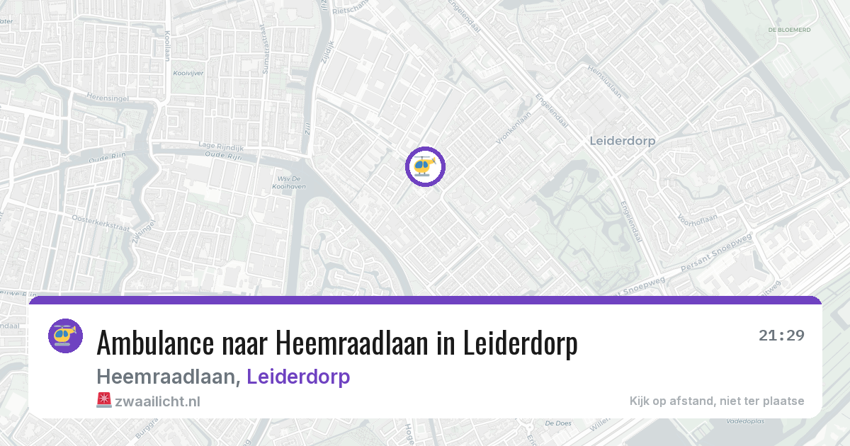 Ambulance naar Heemraadlaan in Leiderdorp — 7 jul 2026