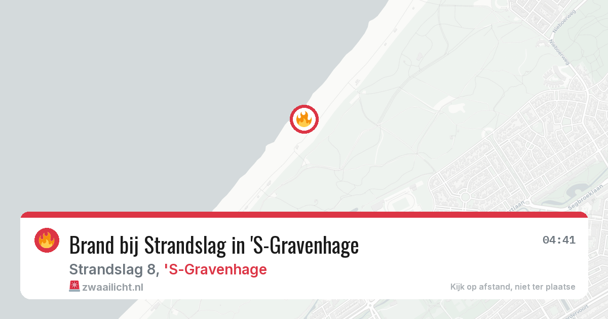 Brand bij Strandslag in 'S-Gravenhage — 5 jul 2026