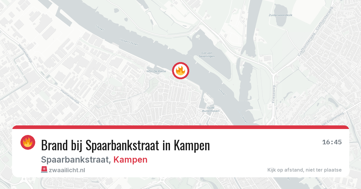 Brand bij Spaarbankstraat in Kampen — 29 jun 2026