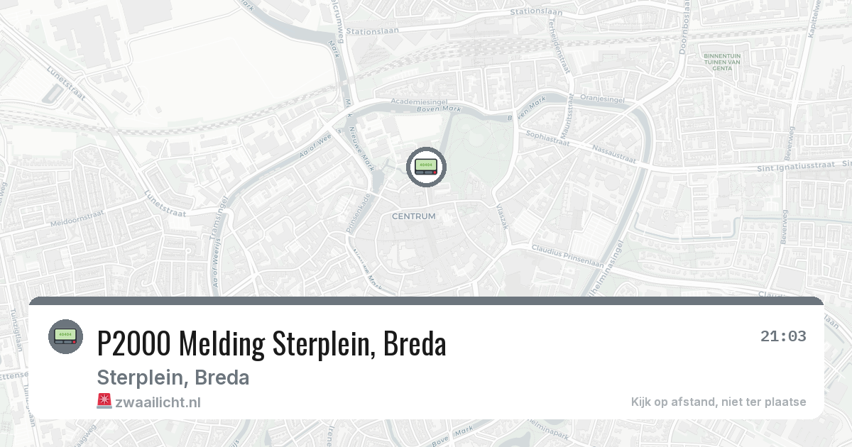 P2000 Melding Sterplein, Breda — 2 jul 2026