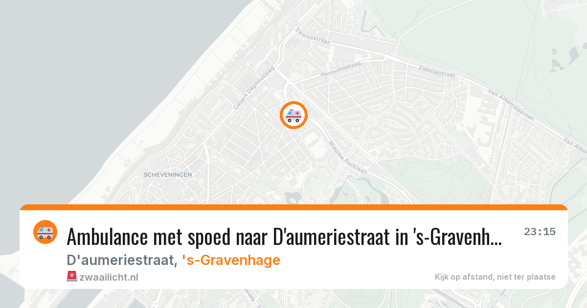 Ambulance met spoed naar D'aumeriestraat in 's-Gravenhage — 4 apr 2026