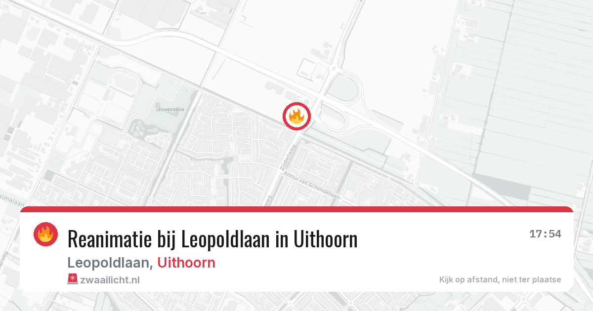 Reanimatie bij Leopoldlaan in Uithoorn — 25 jul 2026