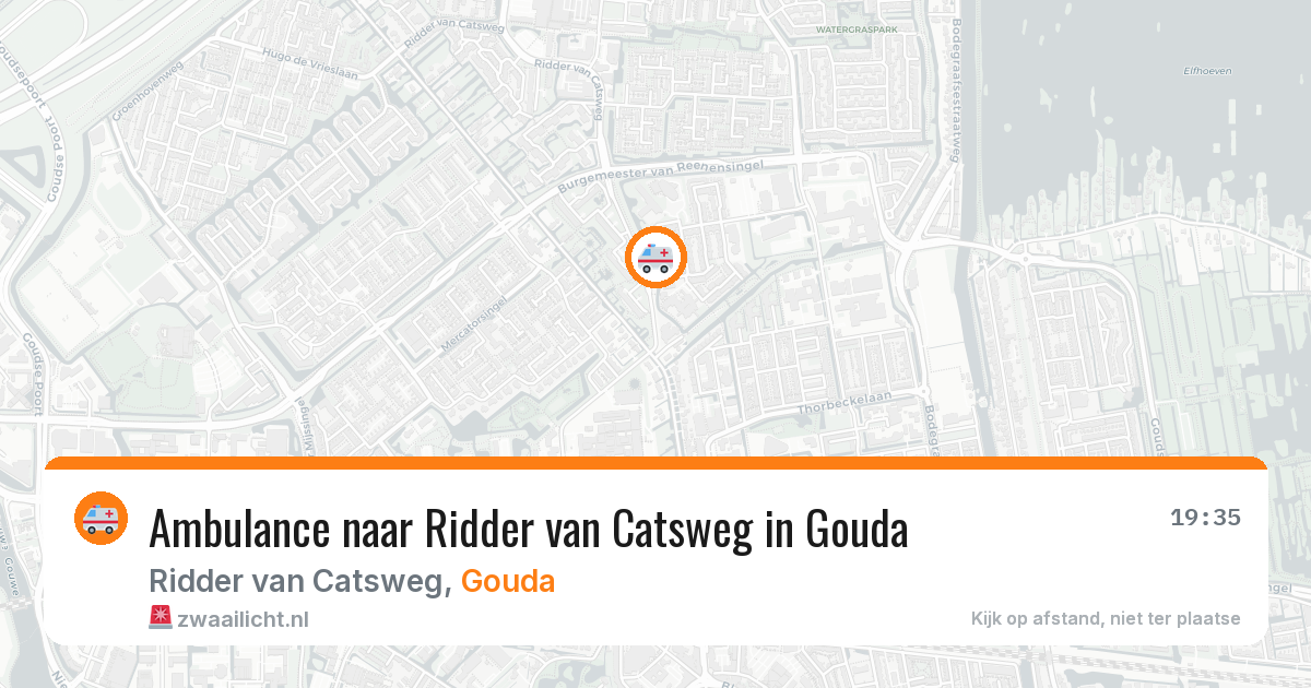 Ambulance naar Ridder van Catsweg in Gouda — 8 feb 2026
