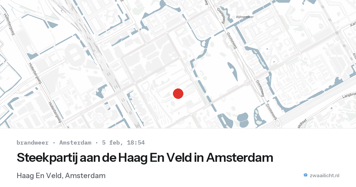 Steekpartij aan de Haag En Veld in Amsterdam — 5 feb 2026