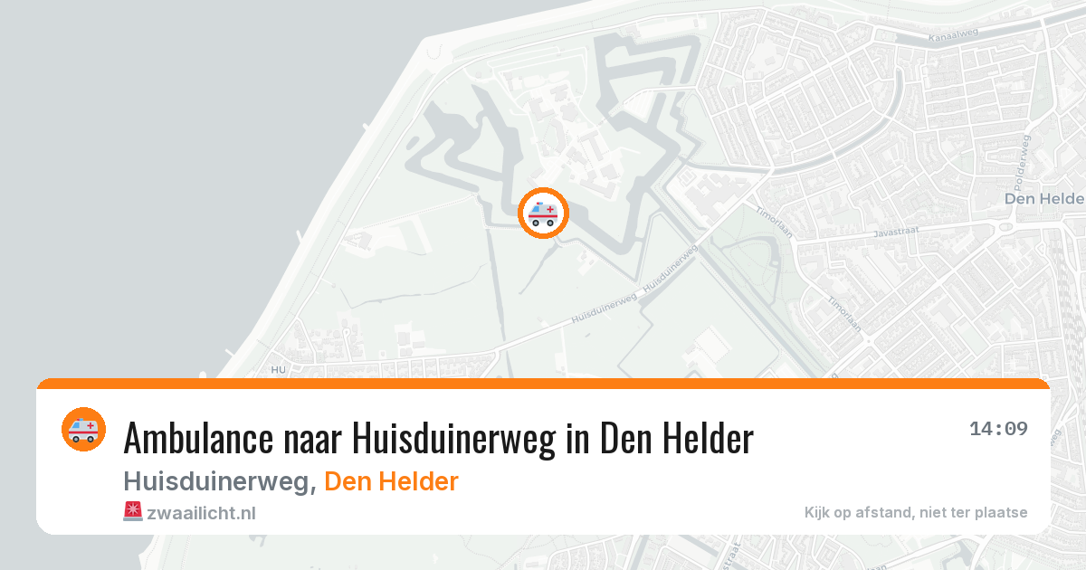 Ambulance naar Huisduinerweg in Den Helder — 18 mrt 2026