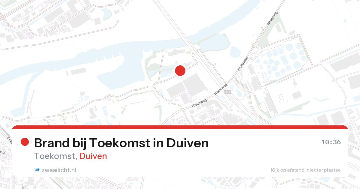 Brand bij Toekomst in Duiven — 26 aug 2026