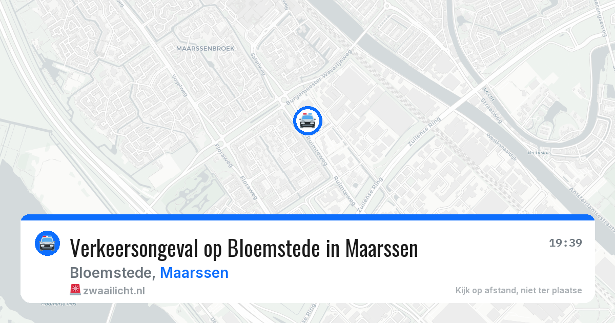 Verkeersongeval op Bloemstede in Maarssen — 20 jan 2026