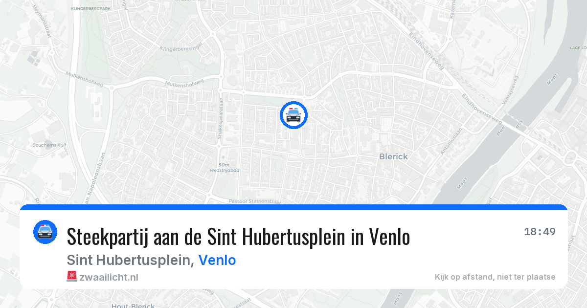 Steekpartij aan de Sint Hubertusplein in Venlo — 23 jul 2026