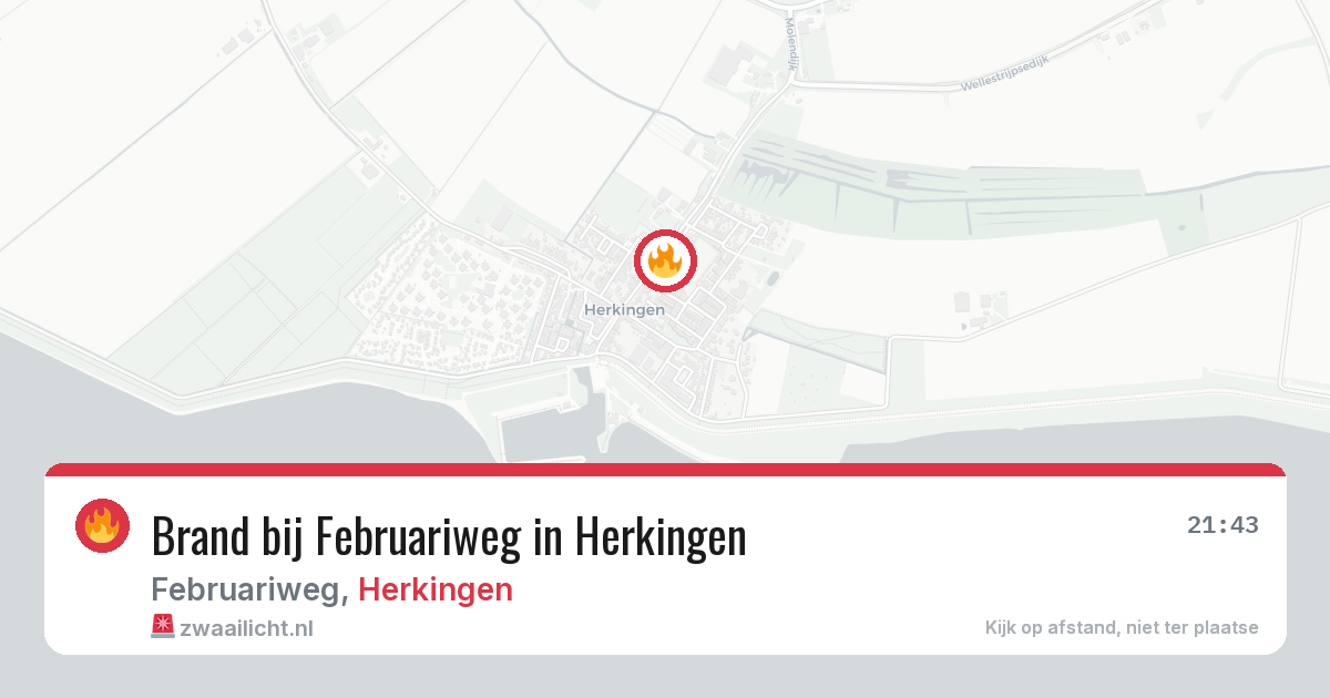 Brand bij Februariweg in Herkingen — 30 jun 2026
