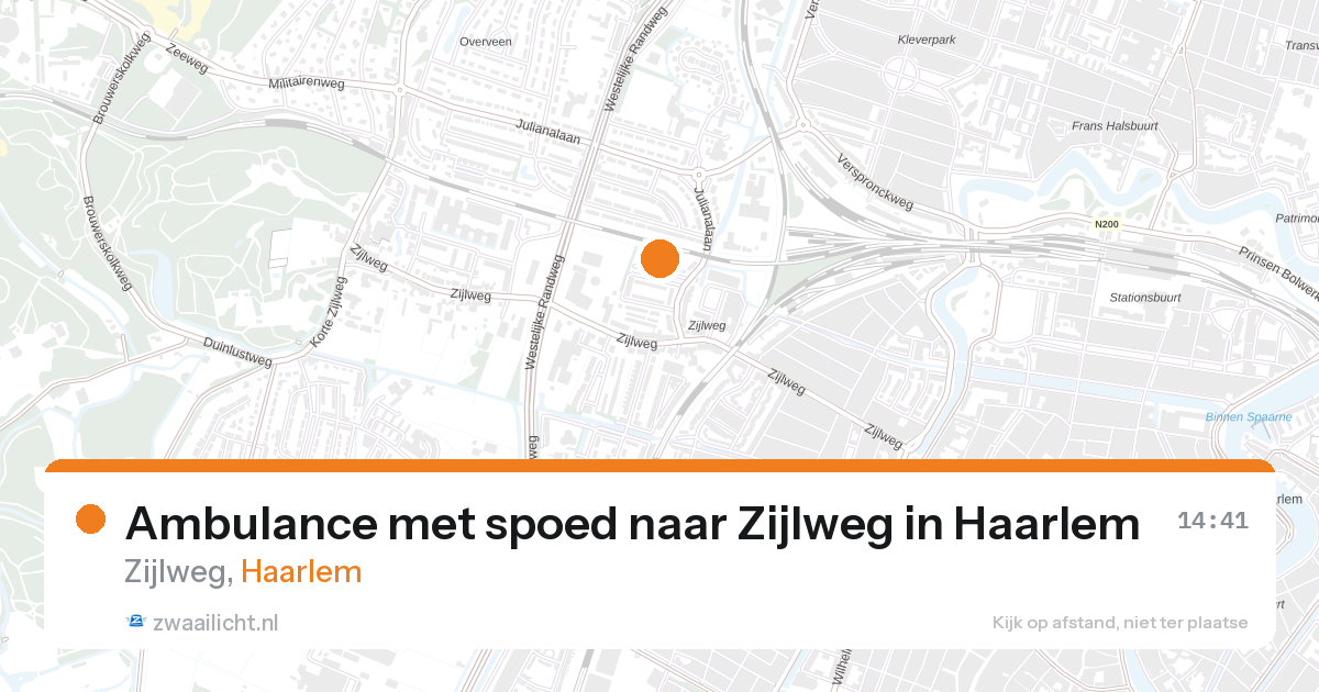 Ambulance met spoed naar Zijlweg in Haarlem — 28 aug 2026