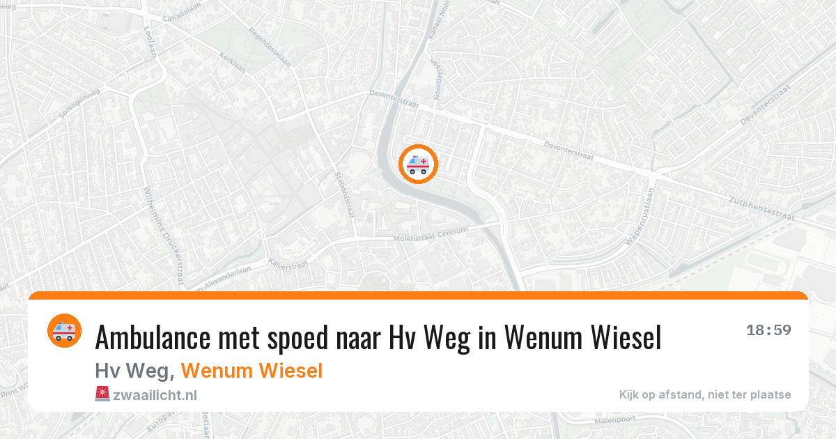 Ambulance met spoed naar Hv Weg in Wenum Wiesel — 28 jun 2026