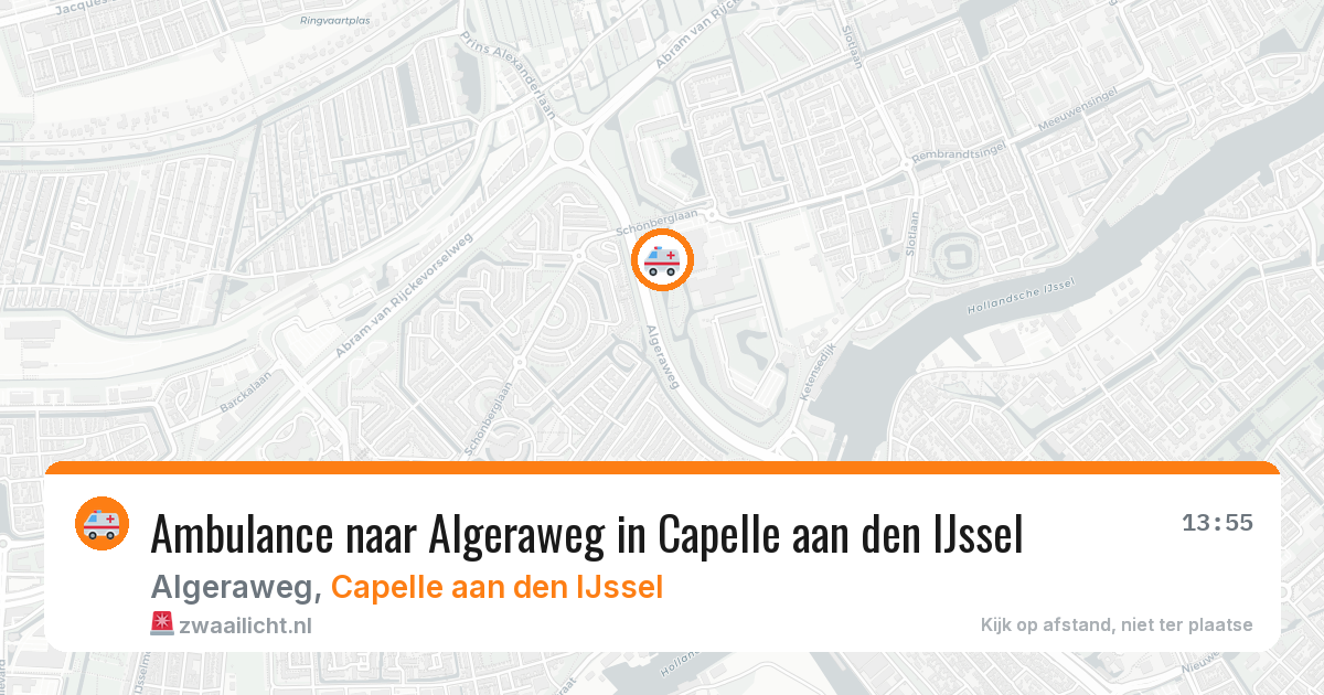 Ambulance naar Algeraweg in Capelle aan den IJssel — 13 aug 2026