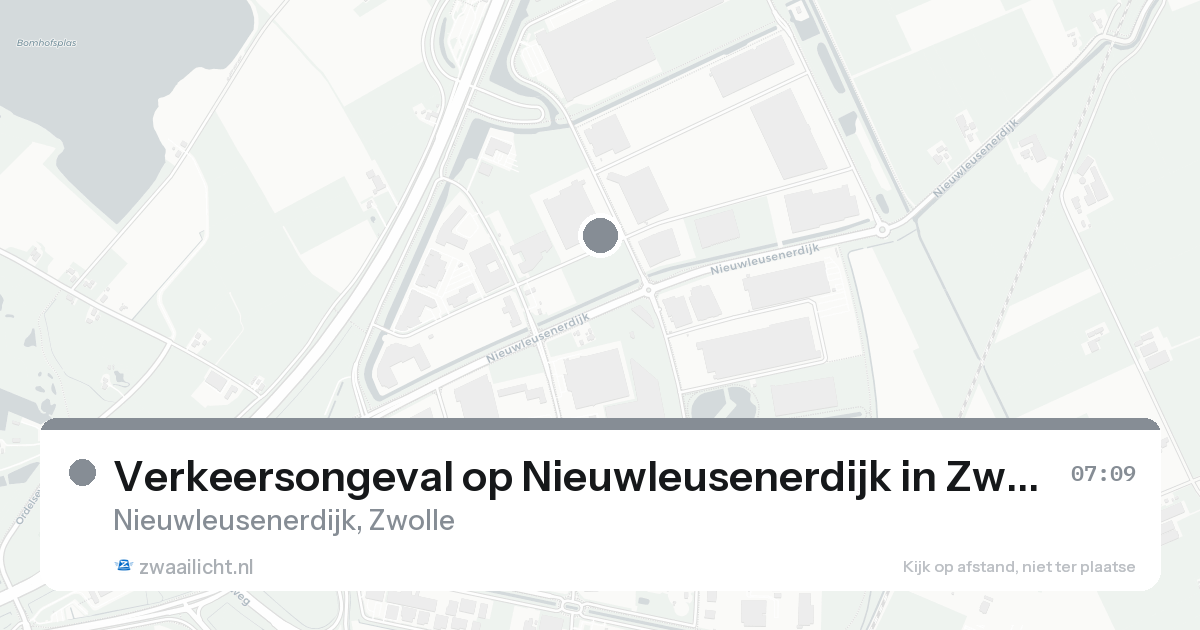 Verkeersongeval op Nieuwleusenerdijk in Zwolle — 18 aug 2026