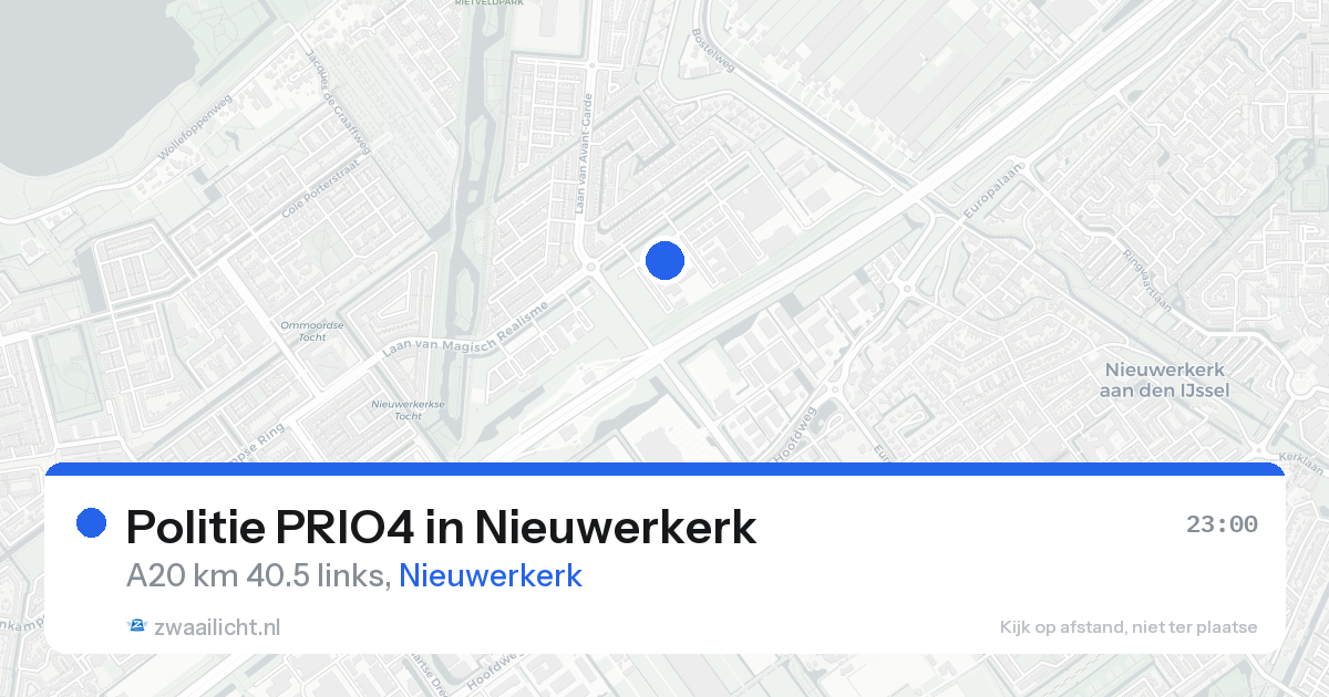 Politie PRIO4 in Nieuwerkerk — 24 aug 2026 | 🚨 Zwaailicht.nl