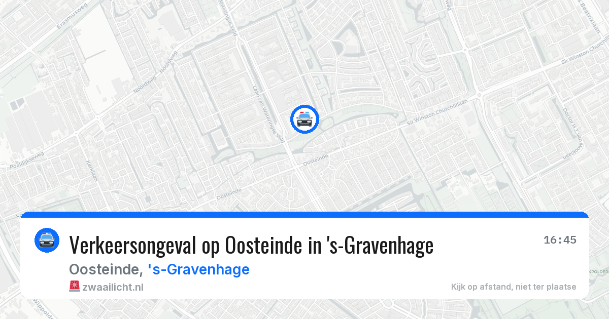 Verkeersongeval op Oosteinde in 's-Gravenhage — 22 jan 2026