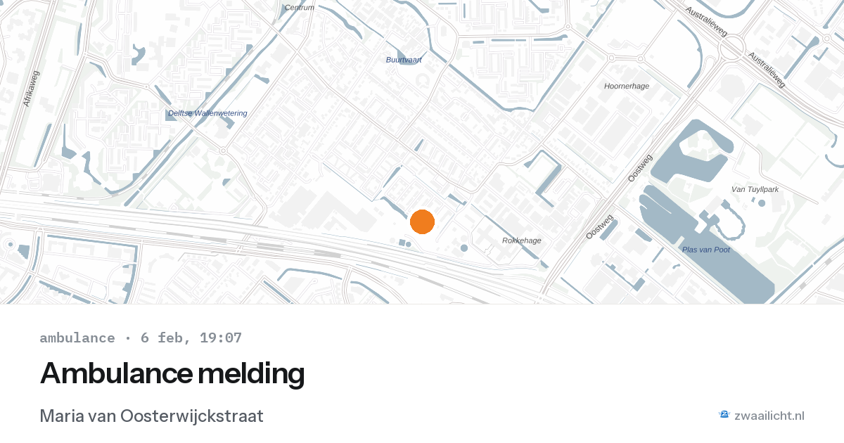 Ambulance melding — 6 feb 2026