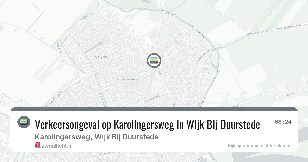 Verkeersongeval op Karolingersweg in Wijk Bij Duurstede — 29 jan 2026