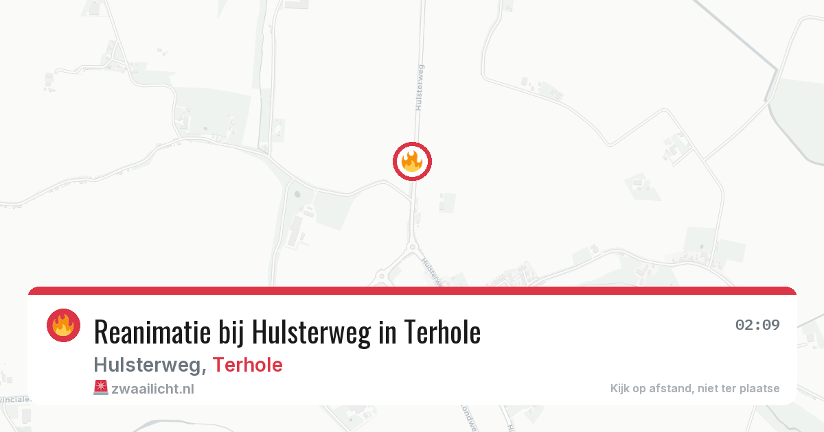 Reanimatie bij Hulsterweg in Terhole — 1 apr 2026