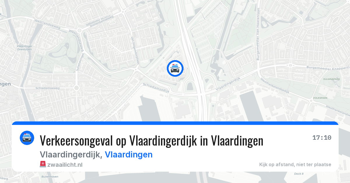 Verkeersongeval op Vlaardingerdijk in Vlaardingen — 4 jun 2026