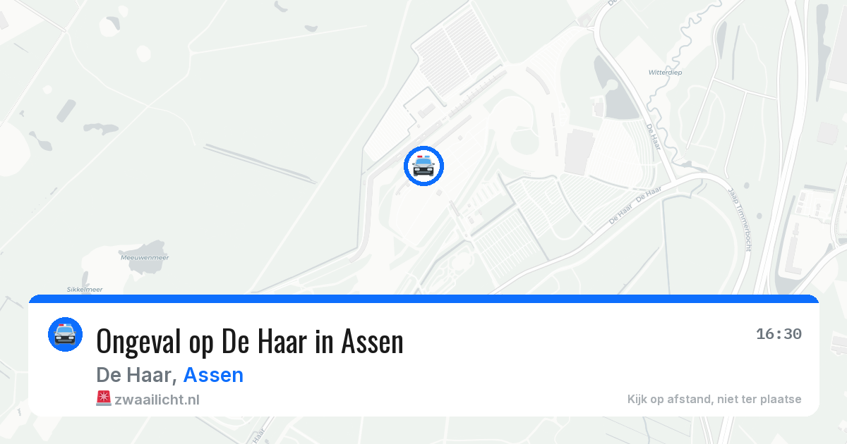 Ongeval op De Haar in Assen — 29 mrt 2026