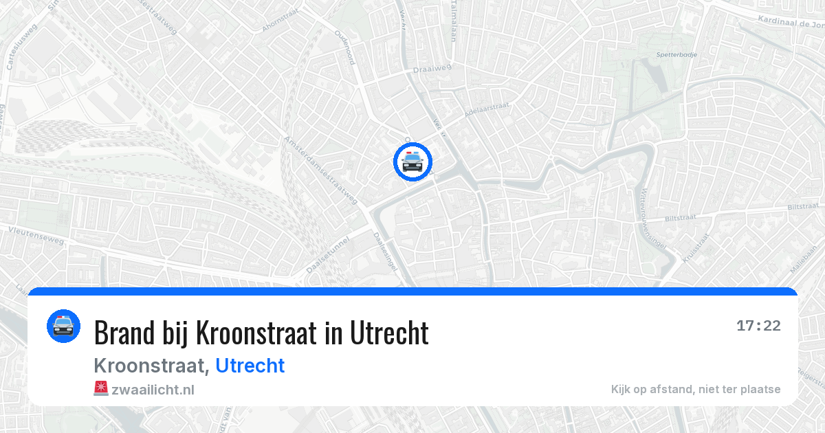 Brand bij Kroonstraat in Utrecht — 13 mrt 2026