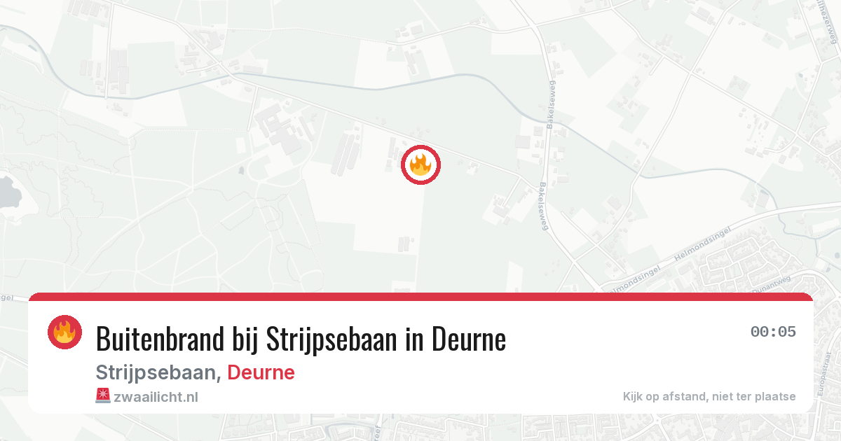 Buitenbrand bij Strijpsebaan in Deurne — 9 apr 2026