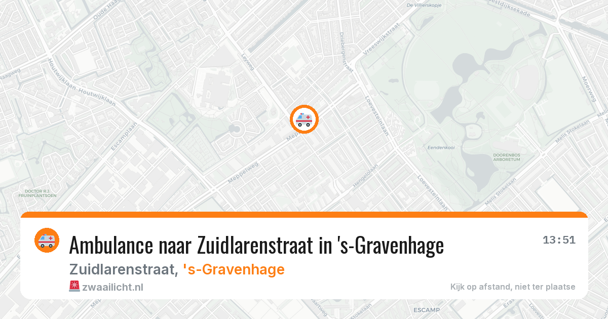 Ambulance naar Zuidlarenstraat in 's-Gravenhage — 30 jun 2026