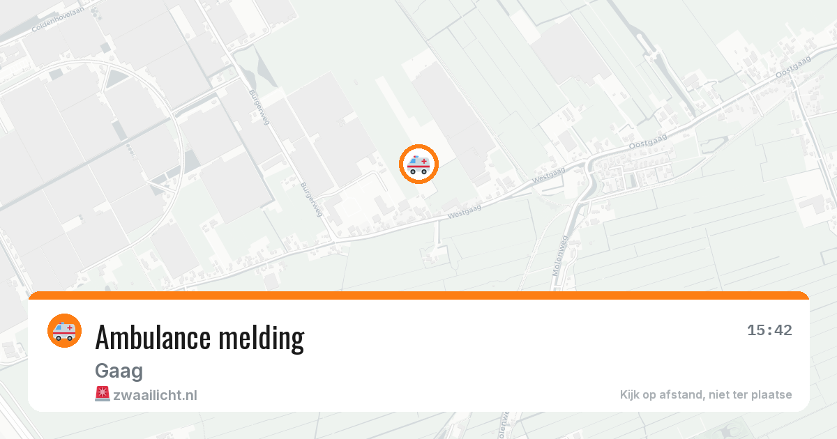 Ambulance melding — 21 mei 2026