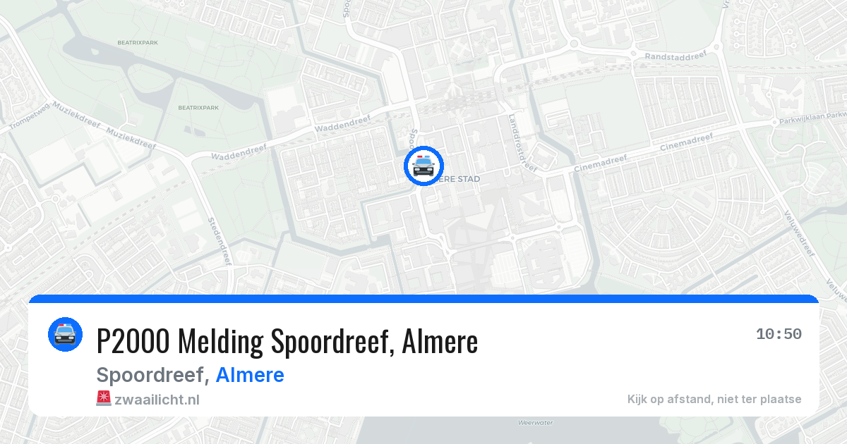 P2000 Melding Spoordreef, Almere — 12 jun 2026