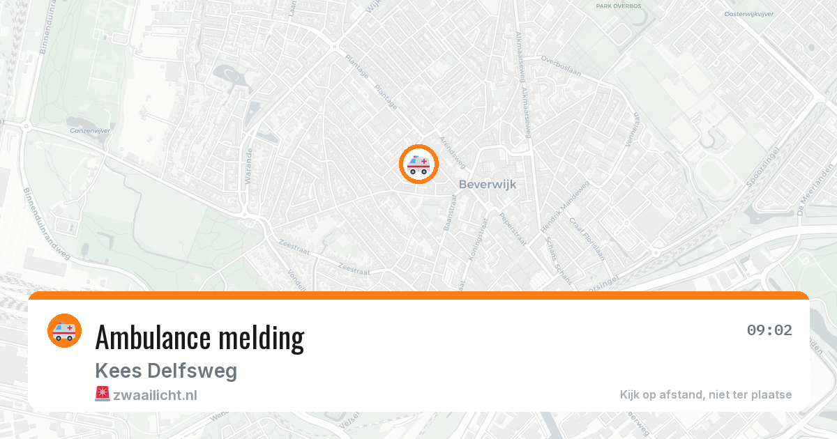 Ambulance melding — 24 mrt 2026