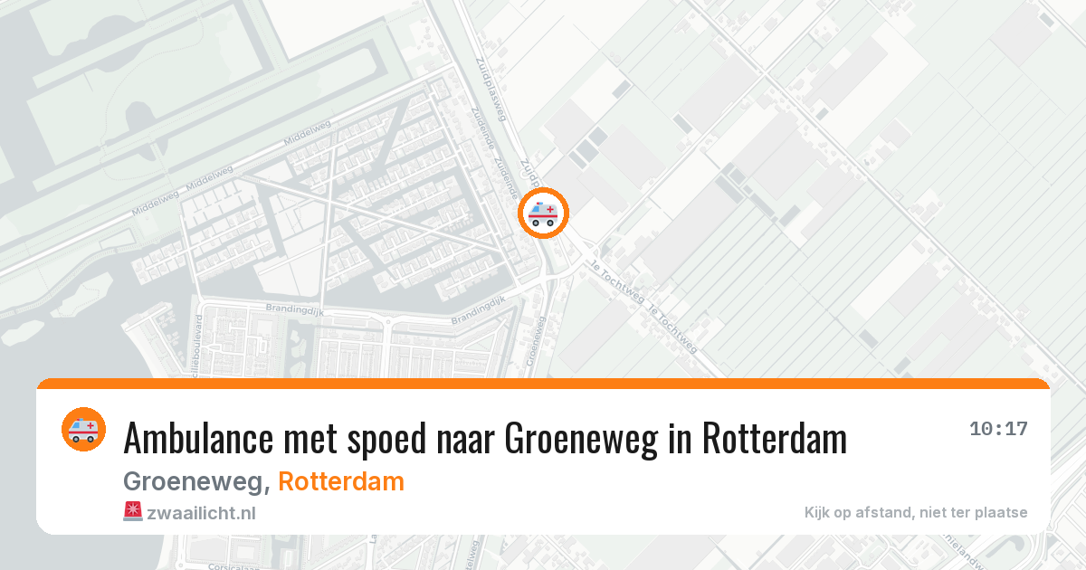 Ambulance met spoed naar Groeneweg in Rotterdam — 14 jul 2026