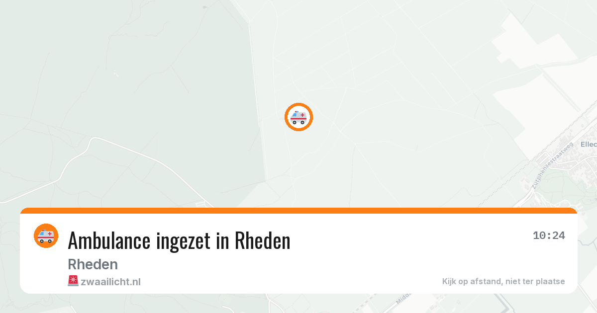Ambulance ingezet in Rheden — 26 mei 2026
