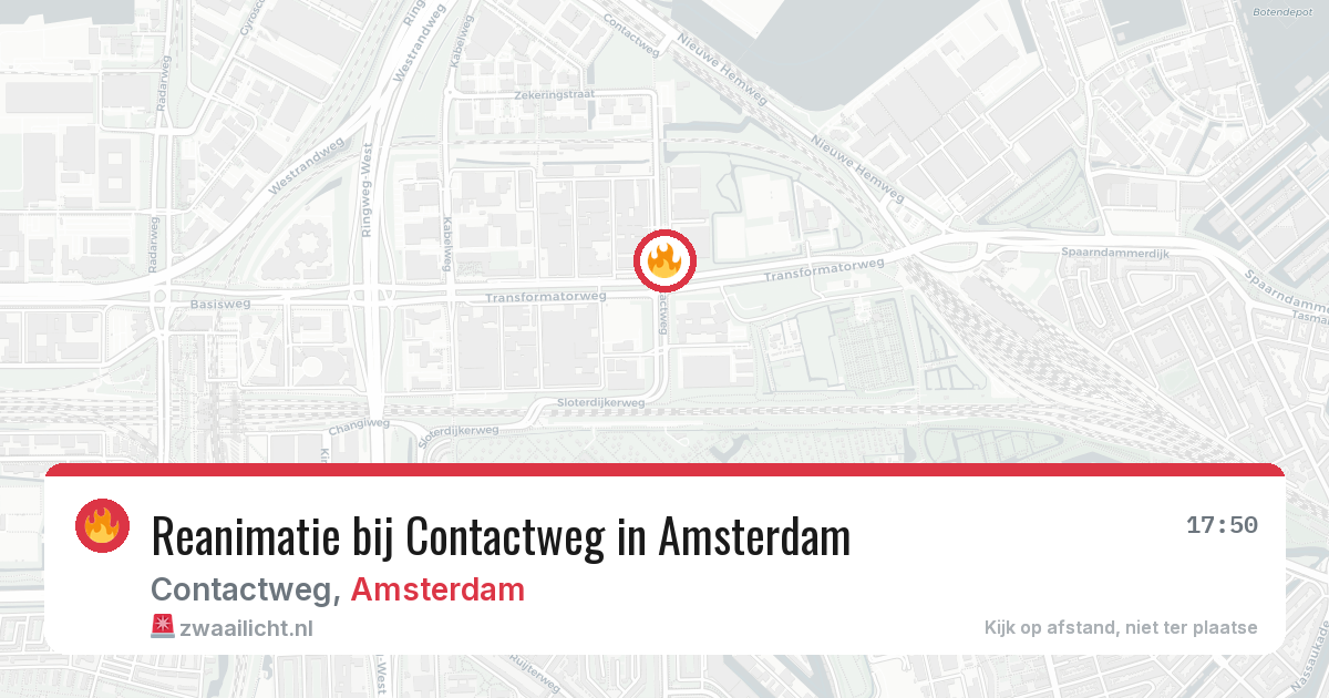 Reanimatie bij Contactweg in Amsterdam — 3 mrt 2026