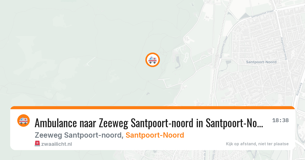 Ambulance naar Zeeweg Santpoort-noord in Santpoort-Noord — 16 jun 2026