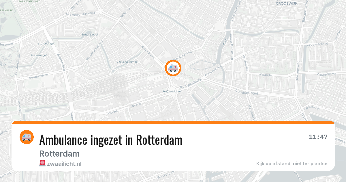 Ambulance ingezet in Rotterdam — 8 jun 2026