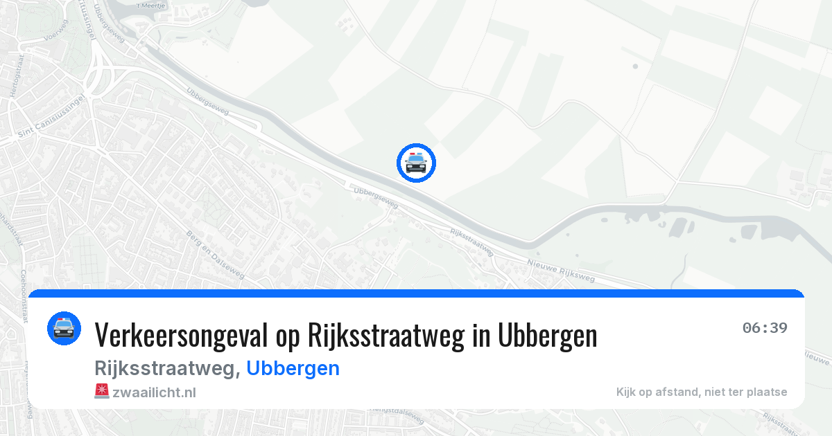 Verkeersongeval op Rijksstraatweg in Ubbergen — 11 jun 2026