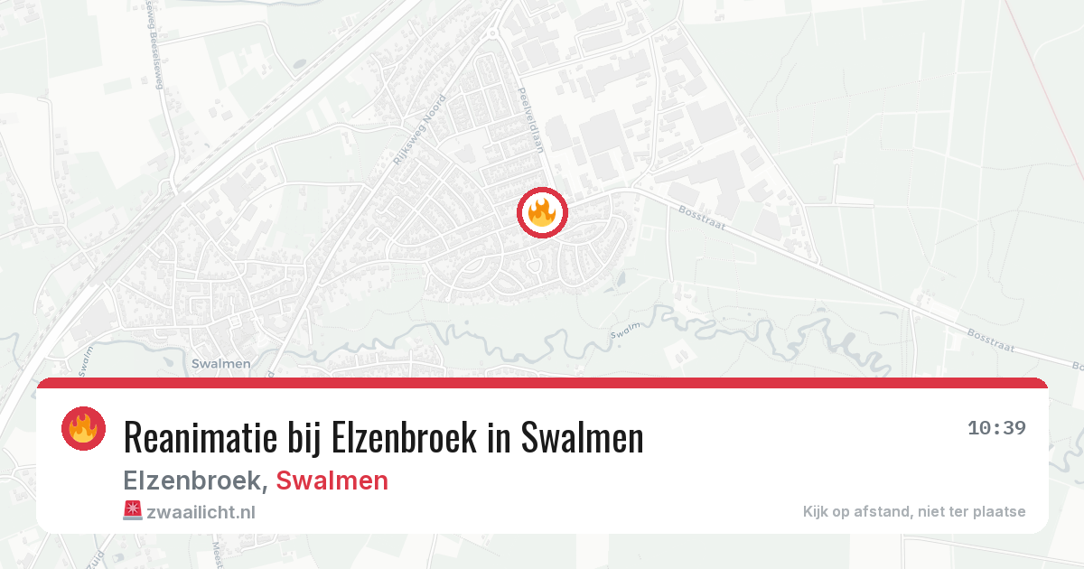 Reanimatie bij Elzenbroek in Swalmen — 11 jul 2026