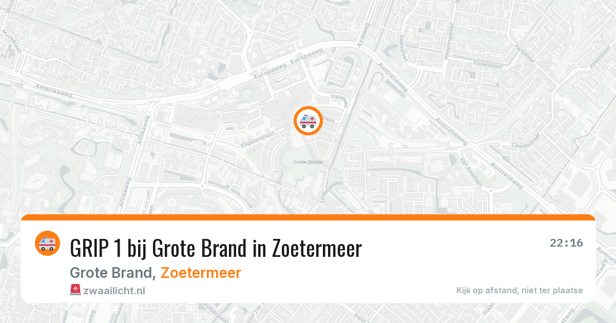 GRIP 1 bij Grote Brand in Zoetermeer — 7 mei 2026