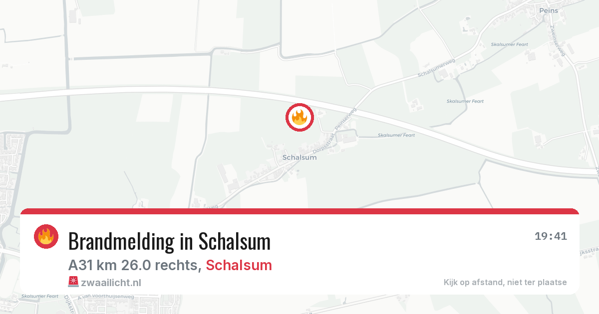 Brandmelding in Schalsum — 24 jun 2026