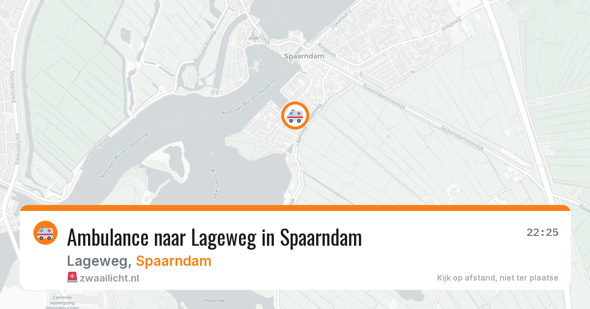 Ambulance naar Lageweg in Spaarndam — 25 jul 2026