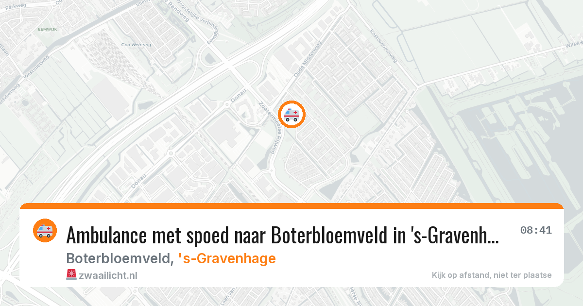 Ambulance met spoed naar Boterbloemveld in 's-Gravenhage — 5 jul 2026