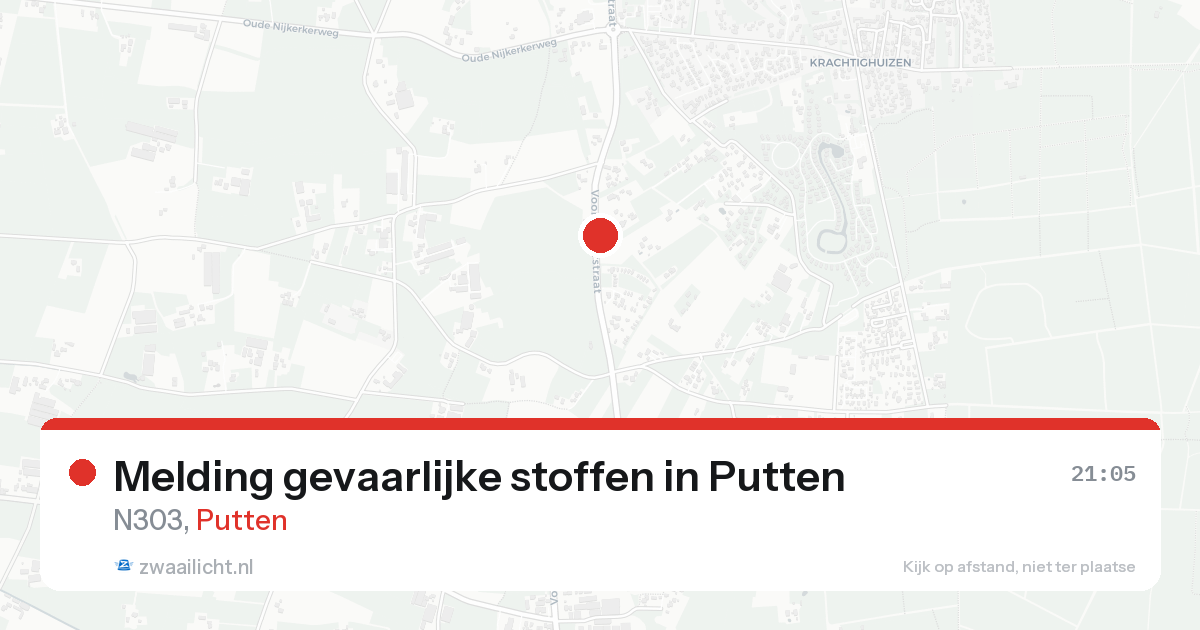Melding gevaarlijke stoffen in Putten — 23 aug 2026