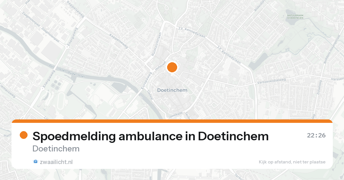 Spoedmelding ambulance in Doetinchem — 7 feb 2026